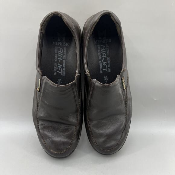 Mephisto Davy Slip On Loafers Men\'s Size 13 Dark Brown Leather Comfort Low Shoes main image 8